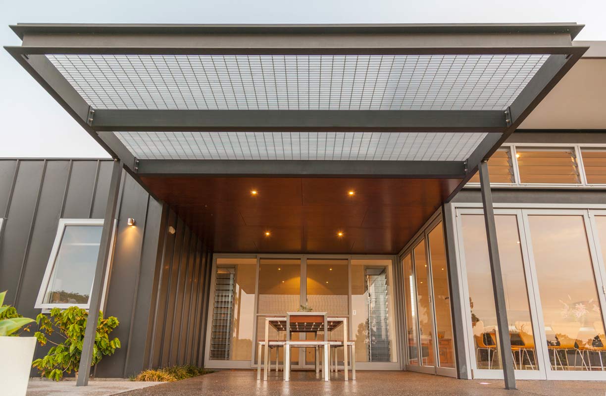Architect in Yallingup, Threadgold Architecture designed environmentally sustainable designed entry area.