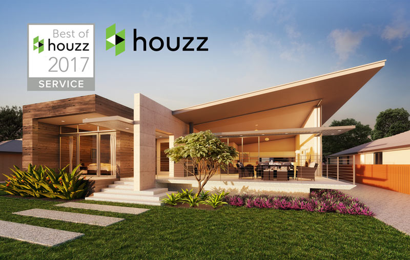 best of houzz service award 2017 Threadgold architecture